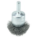 Weiler 1-1/2" Circular Flared Crimped Wire End Brush .008" Steel Fill 10037